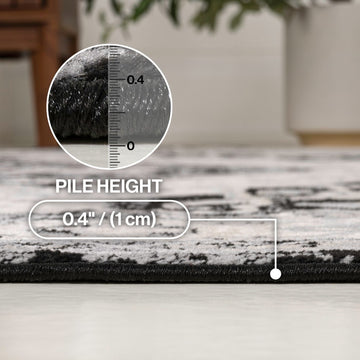 Jerica modern Persian Vintage Medallion Area Rug